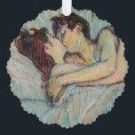 Adorno De Papel Toulouse-Lautrec - En La Cama, El Beso<br><div class="desc">En cama,  el Beso/Au iluminado: Le baiser - Henri de Toulouse-Lautrec,  aceite en cartón,  1892</div>