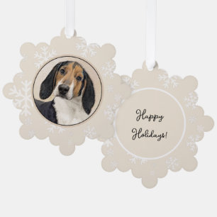 Adorno De Papel Treeing Walker Coonhound Painting - Arte original