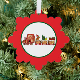 Adorno De Papel Tren de Navidad