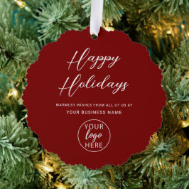 Adorno De Papel Vacaciones para Navidades de negocios