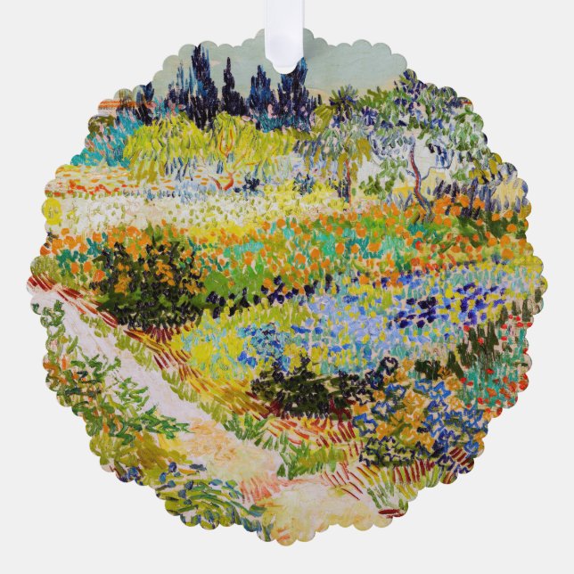 Adorno De Papel Vincent van Gogh - Jardín de Arles (Anverso)