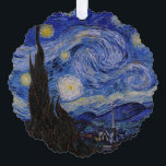 Adorno De Papel Vincent Van Gogh - La noche estrellada<br><div class="desc">La noche estrellada / La nuit etoilee - Vincent Van Gogh en 1889</div>