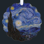 Adorno De Papel Vincent Van Gogh - La noche estrellada<br><div class="desc">La noche estrellada / La nuit etoilee - Vincent Van Gogh en 1889</div>