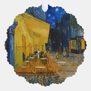 Adorno De Papel Vincent van Gogh - Terraza del Café por la Noche