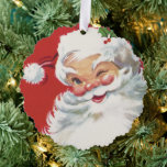 Adorno De Papel Vintage Navidad Santa Claus, jolly y Winking<br><div class="desc">santa</div>