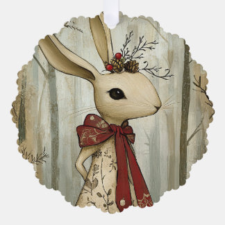 Adorno De Papel Willa the Rabbit | Woodland Whimsy 