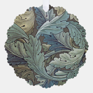 Adorno De Papel William Morris Acanthus Salvia Flor Floral Botánic