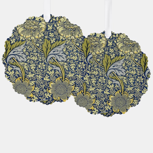 Adorno De Papel William Morris Kennet Floral Wallpaper Blue (Anverso/Reverso)