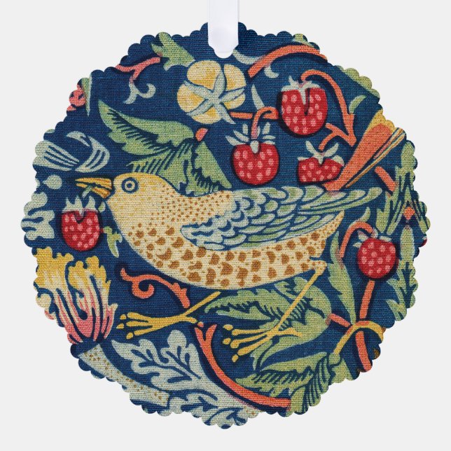 Adorno De Papel William Morris - Ladrón de fresas (Anverso)
