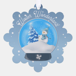 Adorno De Papel Winter Wonderland Snowflake