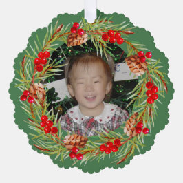 Adorno De Papel Wreath brillante y alegre - su foto