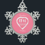Adorno De Peltre Tipo Copo De Nieve 17.º aniversario Boda carneliano tradicional<br><div class="desc">Si quieres ayuda para personalizar este diseño,  por favor contacta conmigo,  hay un botón de preguntar a este diseñador,  justo debajo de este texto. Diseño romántico de pincel de corazón para personas que celebran el 17 aniversario del boda. La gema de carnelias es el regalo tradicional para esta ocasión.</div>