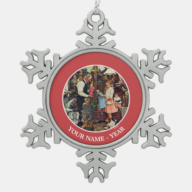 ADORNO DE PELTRE TIPO COPO DE NIEVE 1948 (Anverso)