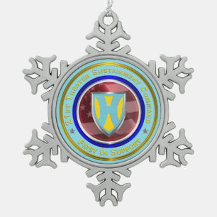 Adorno De Peltre Tipo Copo De Nieve 21.ª Navidad del TSC Keepsake