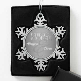 Adorno De Peltre Tipo Copo De Nieve 60.º Boda de diamantes, Annivsersary, Silver Photo
