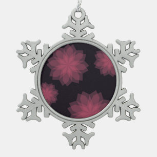 Adorno De Peltre Tipo Copo De Nieve abstracción de flores rosadas, frescas, modernas