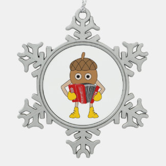 Adorno De Peltre Tipo Copo De Nieve Accordion Nut