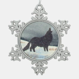 Adorno De Peltre Tipo Copo De Nieve Acuarela sacada el polvo nieve del lobo