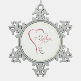 Adorno De Peltre Tipo Copo De Nieve Adopción, puntos religiosos, amarillos con corazón