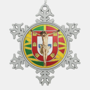 Adorno De Peltre Tipo Copo De Nieve adorno de cerámica de arte popular portugués