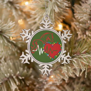 Adorno De Peltre Tipo Copo De Nieve Adorno de copo de nieve con logotipo de Navidad