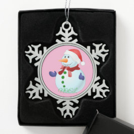 Adorno De Peltre Tipo Copo De Nieve Adorno de copo de nieve de Navidad de peltre Hombr