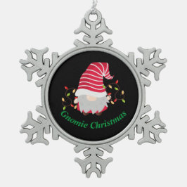 Adorno De Peltre Tipo Copo De Nieve Adorno de Navidad en forma de copo de nieve Gnomie