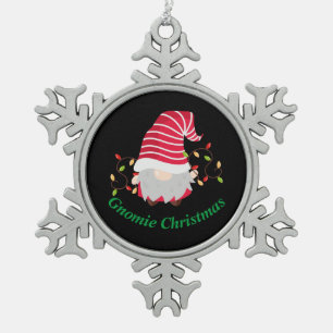 Adorno De Peltre Tipo Copo De Nieve Adorno de Navidad en forma de copo de nieve Gnomie