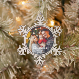 Adorno De Peltre Tipo Copo De Nieve Adorno de nieve personalizado para árbol de Navida