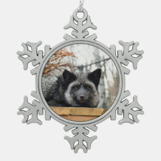 Adorno De Peltre Tipo Copo De Nieve Adorno enmarcado Wild Paws Aurora Copo de Nieve