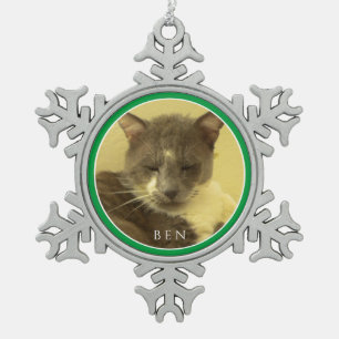 Adorno De Peltre Tipo Copo De Nieve AMOR POR LAS MASCOTAS Adorno de peltre de copo de