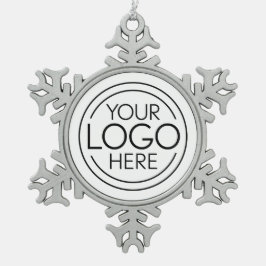 Adorno De Peltre Tipo Copo De Nieve Añadir el logotipo corporativo moderno Minimalista