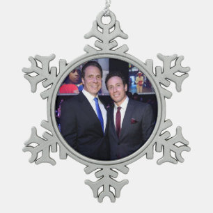 Adorno De Peltre Tipo Copo De Nieve Andrew y Chris Cuomo
