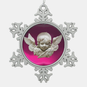 Adorno De Peltre Tipo Copo De Nieve ANGEL DE RENACIMIENTO DE FLORENTINA, Ametismo de l