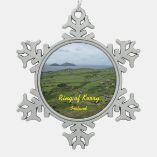 Adorno De Peltre Tipo Copo De Nieve Anillo irlandés del ornamento de Kerry Irlanda