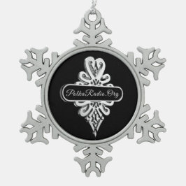 Adorno De Peltre Tipo Copo De Nieve Anniversary Edition Snowflake Framed Ornament