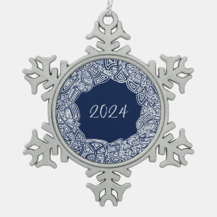 Adorno De Peltre Tipo Copo De Nieve Año de nieve