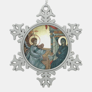 Adorno De Peltre Tipo Copo De Nieve Anunciación