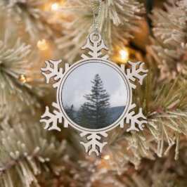 Adorno De Peltre Tipo Copo De Nieve Árbol de copo de nieve de Navidad de peltre