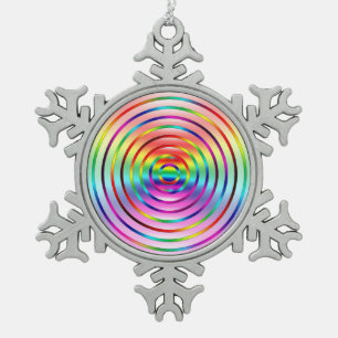 Adorno De Peltre Tipo Copo De Nieve Arcoiris