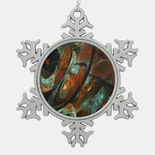 Adorno De Peltre Tipo Copo De Nieve Arte abstracto de división de tiempo