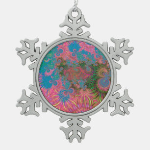 Adorno De Peltre Tipo Copo De Nieve Arte abstracto fractal de arrecife de coral