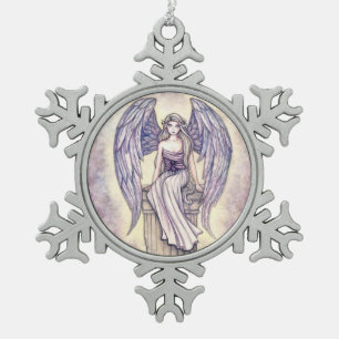 Adorno De Peltre Tipo Copo De Nieve Arte de fantasía Angel's Perch