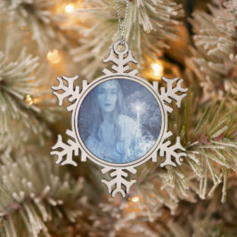 Adorno De Peltre Tipo Copo De Nieve Arte de fantasía de reina de la nieve Navidades