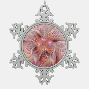 Adorno De Peltre Tipo Copo De Nieve Arte fractal de fantasía colorida ángel abstracto