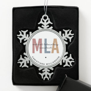 Adorno De Peltre Tipo Copo De Nieve Asistente de Laboratorio Médico de MLA Personaliza