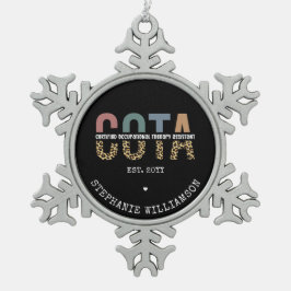 Adorno De Peltre Tipo Copo De Nieve Asistente de Terapia Ocupacional Certificado por l