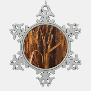 Adorno De Peltre Tipo Copo De Nieve Aspecto de la corteza de madera con textura de ced