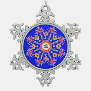 Adorno De Peltre Tipo Copo De Nieve Atontando, estaño, ornamento de "Sn'owm'flakes"