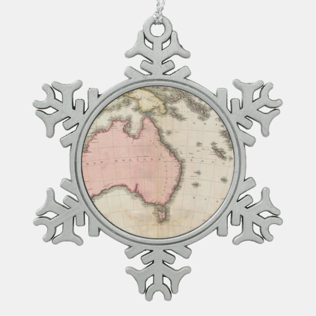 Adorno De Peltre Tipo Copo De Nieve Australia y el Pacífico del oeste del sur (Anverso)